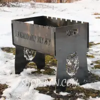 Разборной мангал на 8 шт с персональной гравировкой
