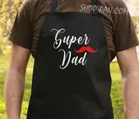 Фартук с принтом SUPER DAD