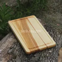 Менажница деревянная 20x25 см, прямоугольная, на 3 секции, двусторонняя, 1