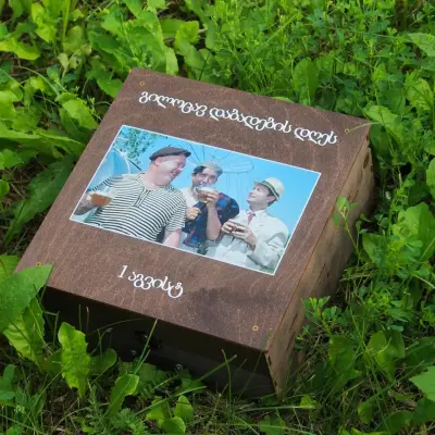 Алкогольний наливатор-автобармен на 6 чарок з персоналізацією