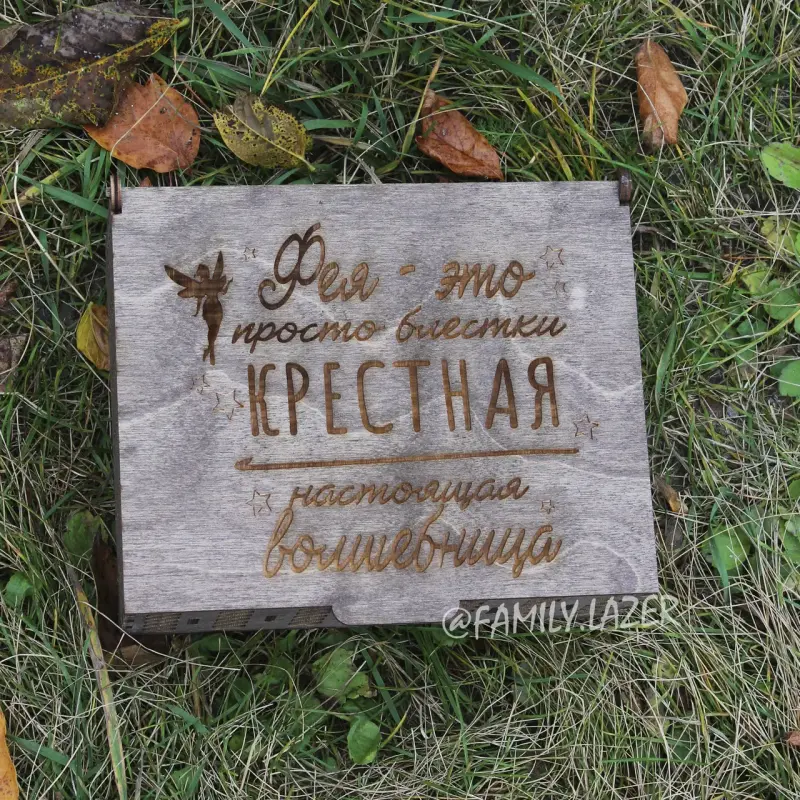 Дерев'яна скарбничка для грошей 02 з відділеннями