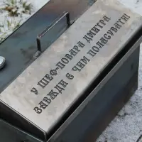 Коптильня гарячого копчення середня 2 мм з гідрозатвором