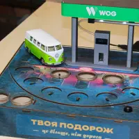 Наливатор АЗС «Volkswagen T1» на 7 рюмок с УФ-печатью