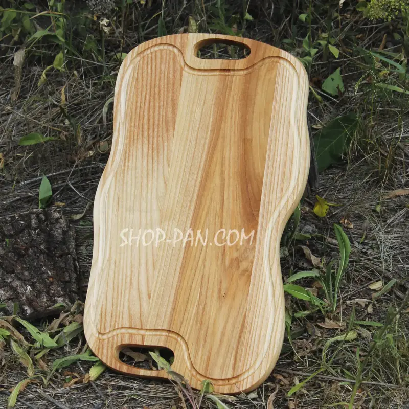 Кухонная доска для подачи блюд 30x50 см, прямоугольная, на 5 секций, двухсторонняя