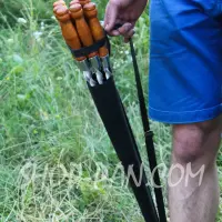 Шкіряний чохол для шампурів з гравіюванням