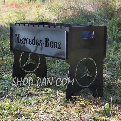 Разборный мангал Mercedes-Benz на 8 шампуров с индивидуальной гравировкой