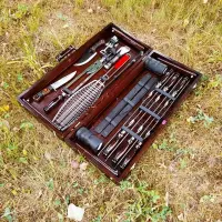 Набір шампурів Венга у дерев'яному кейсі