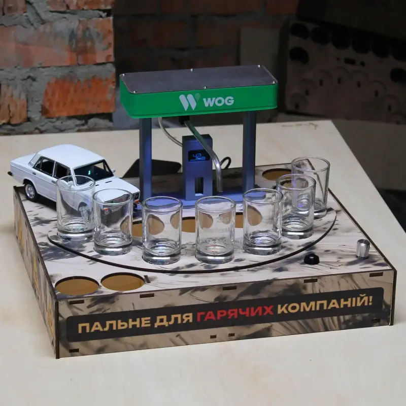 Наливатор АЗС «Жигули 2106» на 7 рюмок с УФ-печатью