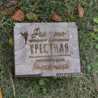 Дерев'яна скарбничка для грошей 02 з відділеннями