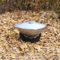 Подставка из пластин для котла и сковороды