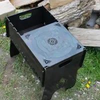 Стальная подставка для котла на мангал 30 x 32 см