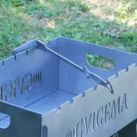 Кочерга з нержавійки 3 мм для сковороди й мангала з гравіюванням