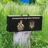 Набор для гриля и барбекю «Традиционный» в деревянном кейсе