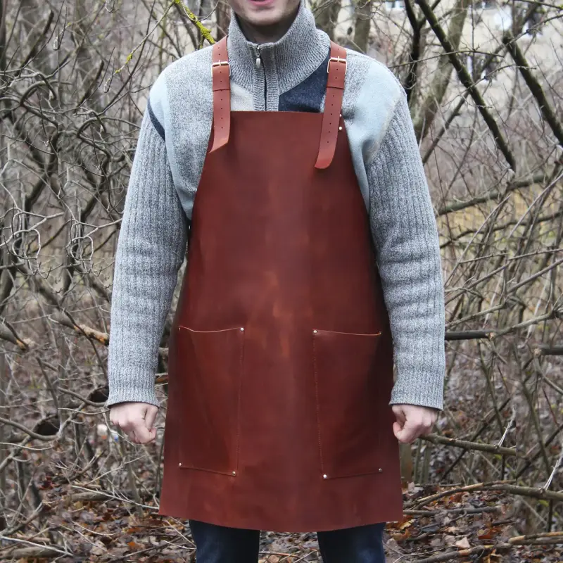 Шкіряний фартух SHOP-PAN з натуральної шкіри 2 мм