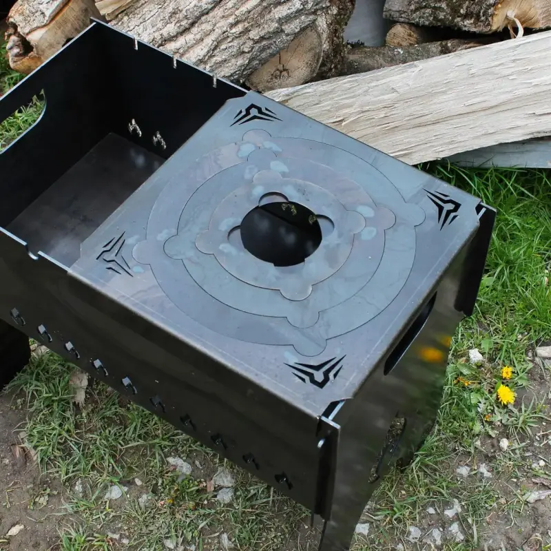 Стальная подставка для котла на мангал 30 x 32 см