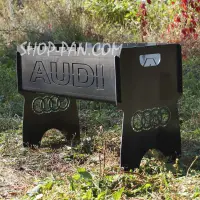 Розбірний мангал AUDI на 8 шампурів з індивідуальним написом