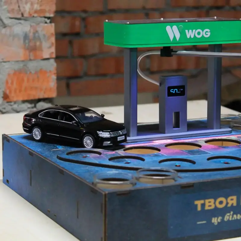 Наливатор АЗС «Volkswagen Passat» на 7 чарок з УФ-друком