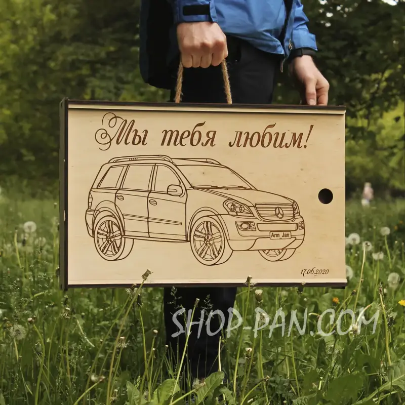 Разборной подарочный мангал на 8 шт TOYOTA с индивидуальной надписью