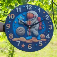 Настінний годинник з фото, написом та УФ-друком 30 × 30 см