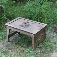 Складаний столик-піднос у ліжко з фанери з УФ-друком 46x34x20 см