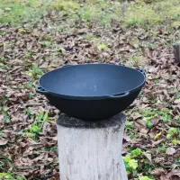 Чугунный азиатский котел 30 л с крышкой