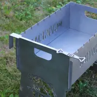 Кочерга з нержавійки 3 мм для сковороди й мангала з гравіюванням