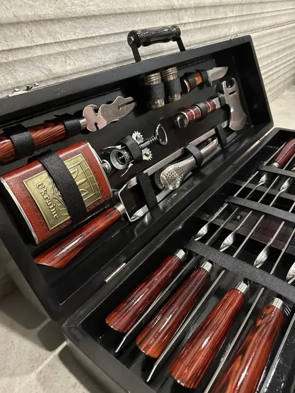 Шашличний набір для мангала, 24 предмети
